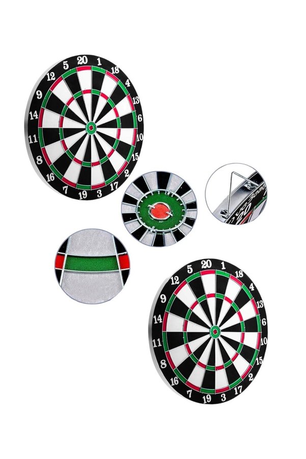 Geneloem Ev Ve Oyun Alanları İçin Dart Tahtası 12 İnç 4 Dart Oku Dahil - Korbx4164-4726