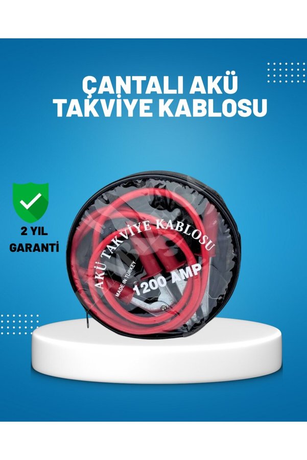 Sepetrota 1200 Amper Akü Takviye Kablosu 2 Metre İzoleli Bakır Uçlu - Sptrot6980-8627