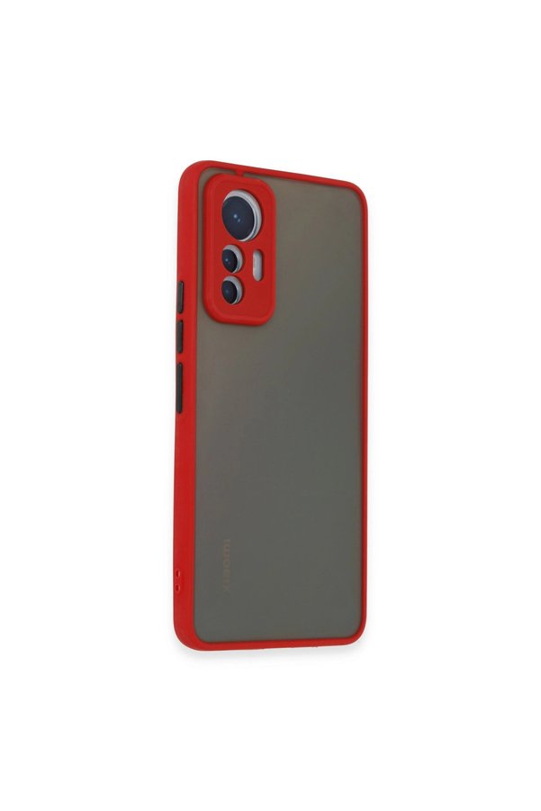 Evimdeyokyok Xiaomi Mi 12 Lite Kılıf Montreal Silikon Kapak - Kırmızı