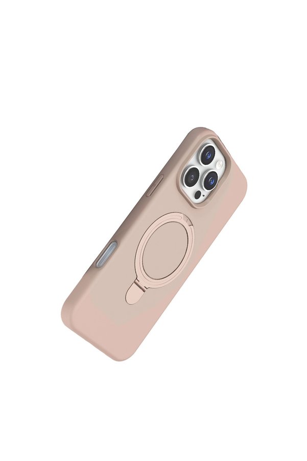 Evimdeyokyok Apple İphone 16 Pro Max Regal Magsafe Standlı Kapak - Çöl Titanyum