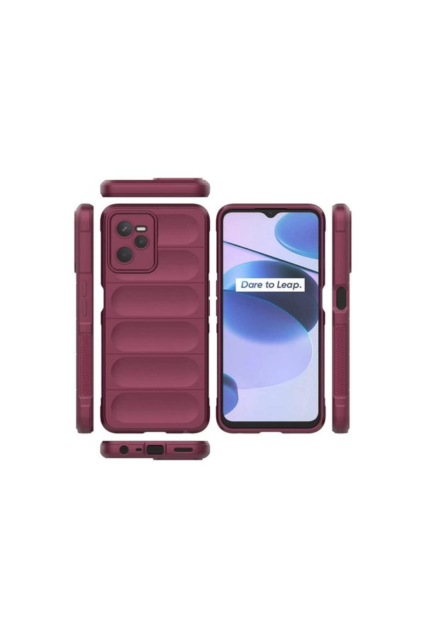 Evimdeyokyok Realme C35 Kılıf Optimum Silikon - Bordo