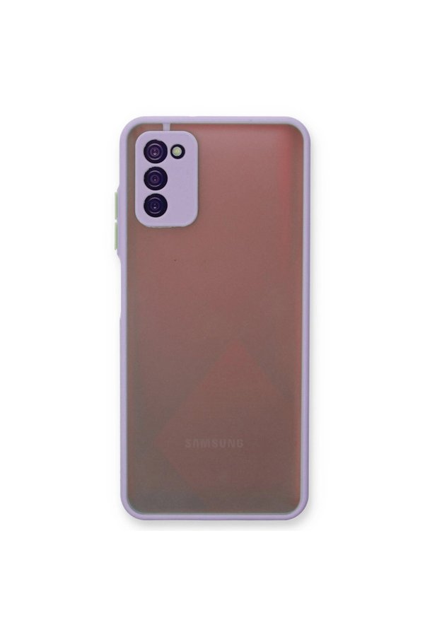 Evimdeyokyok Samsung Galaxy A03S Kılıf Montreal Silikon Kapak - Mor