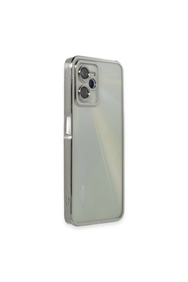 Evimdeyokyok Realme C35 Kılıf Razer Lensli Silikon - Gümüş