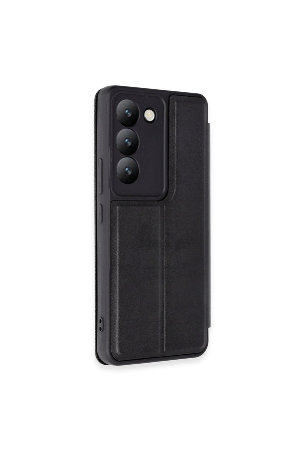 Evimdeyokyok Vivo V30 Lite 4G Kılıf Flip Cover - Siyah