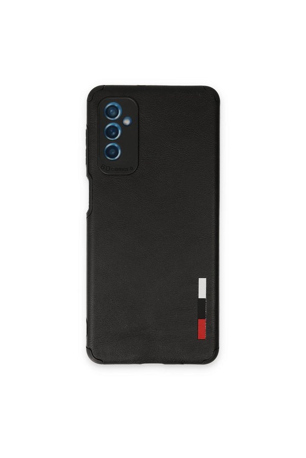 Evimdeyokyok Samsung Galaxy M52 5G Kılıf Loop Deri Silikon - Siyah