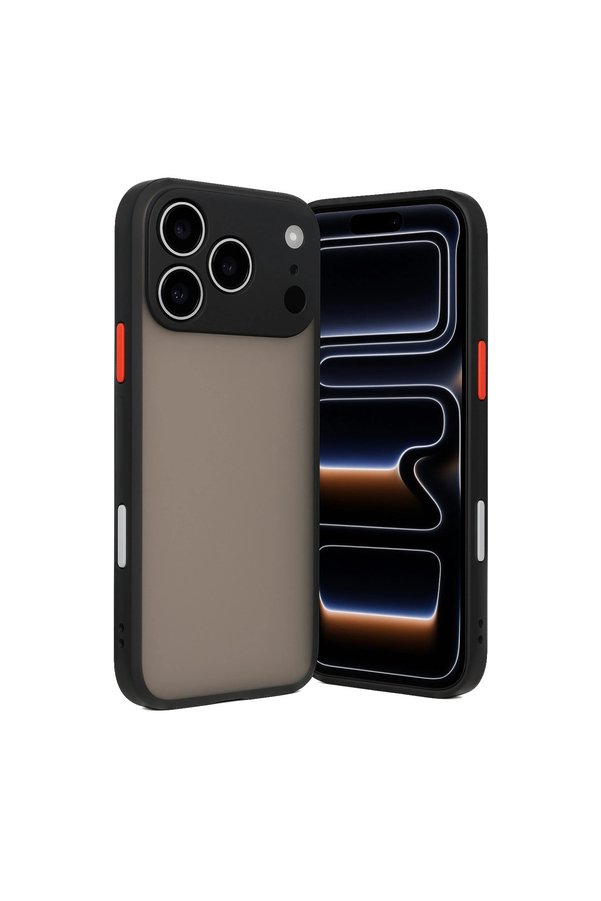 Evimdeyokyok Apple İphone 17 Pro Kılıf Montreal Silikon Kapak - Siyah
