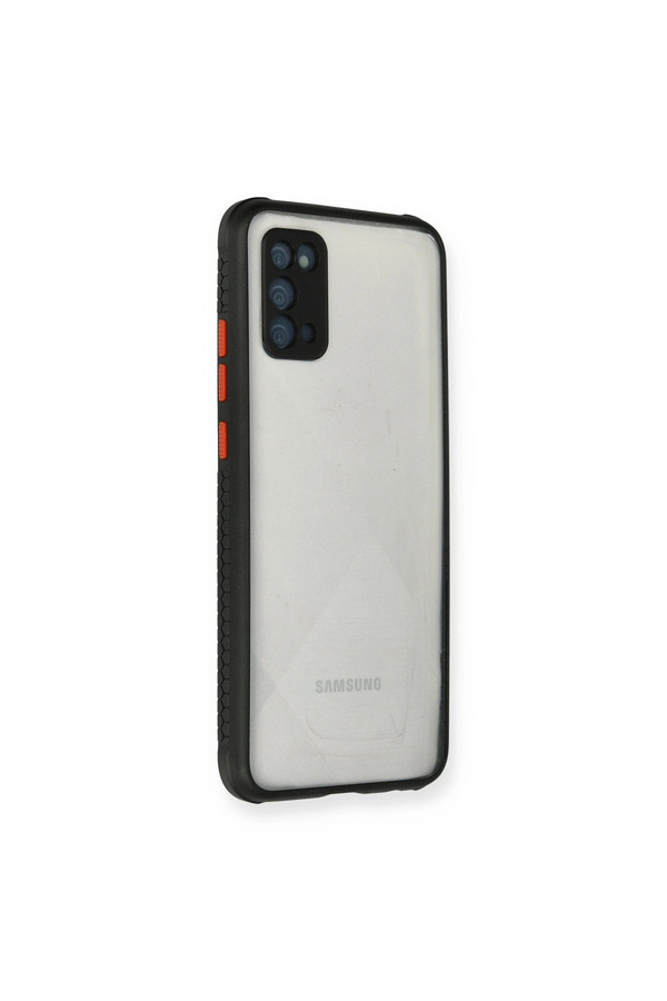 Evimdeyokyok Samsung Galaxy A02S Kılıf Miami Şeffaf Silikon - Siyah