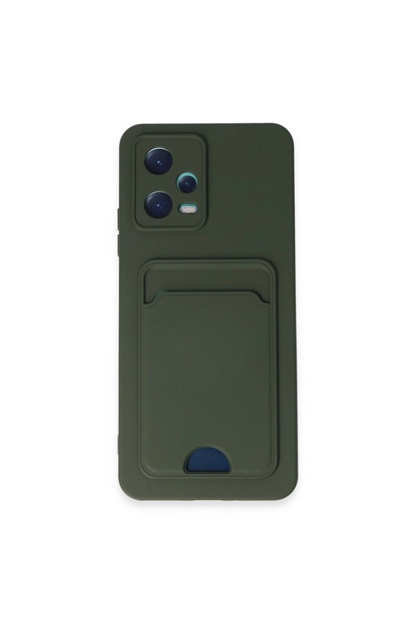 Evimdeyokyok Xiaomi Poco X5 5G Kılıf Kelvin Kartvizitli Silikon - Koyu Yeşil