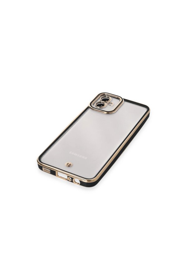 Evimdeyokyok Samsung Galaxy A04E Kılıf Liva Lens Silikon - Siyah