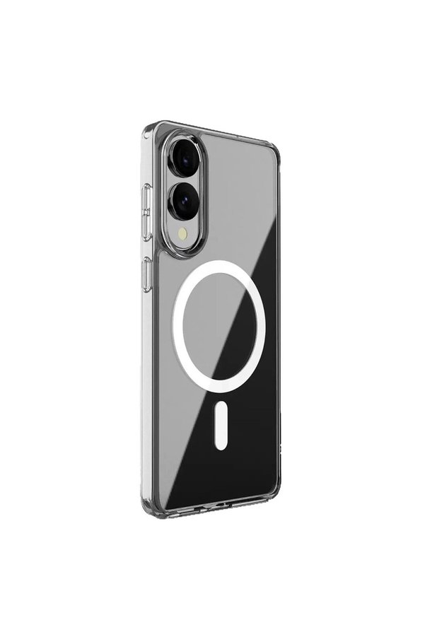 Evimdeyokyok Samsung Galaxy S25 Edge Kılıf Magneticsafe Şeffaf Silikon - Şeffaf