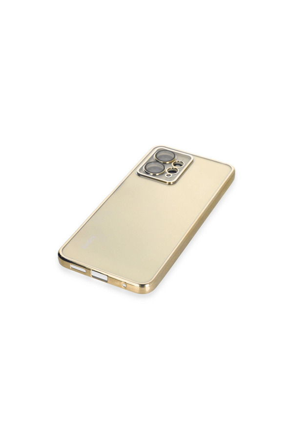 Evimdeyokyok Xiaomi Redmi Note 12 4G Kılıf Razer Lensli Silikon - Gold