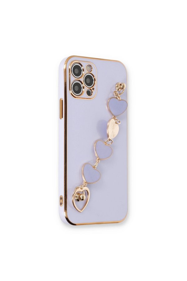Evimdeyokyok Apple İphone 12 Pro Kılıf Esila Silikon - Lila