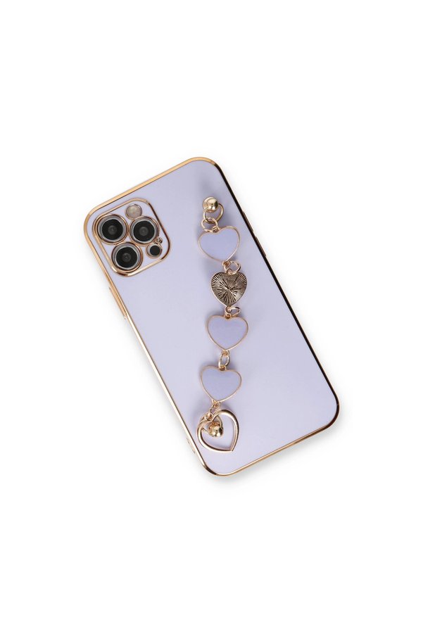Evimdeyokyok Apple İphone 12 Pro Kılıf Esila Silikon - Lila