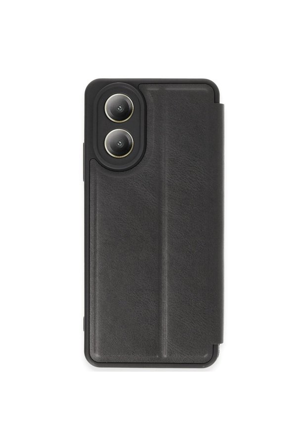 Evimdeyokyok Oppo A38 Kılıf Flip Cover - Siyah
