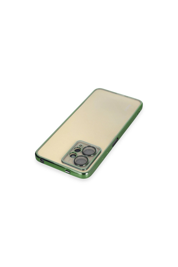 Evimdeyokyok Xiaomi Redmi Note 12 4G Kılıf Razer Lensli Silikon - Yeşil