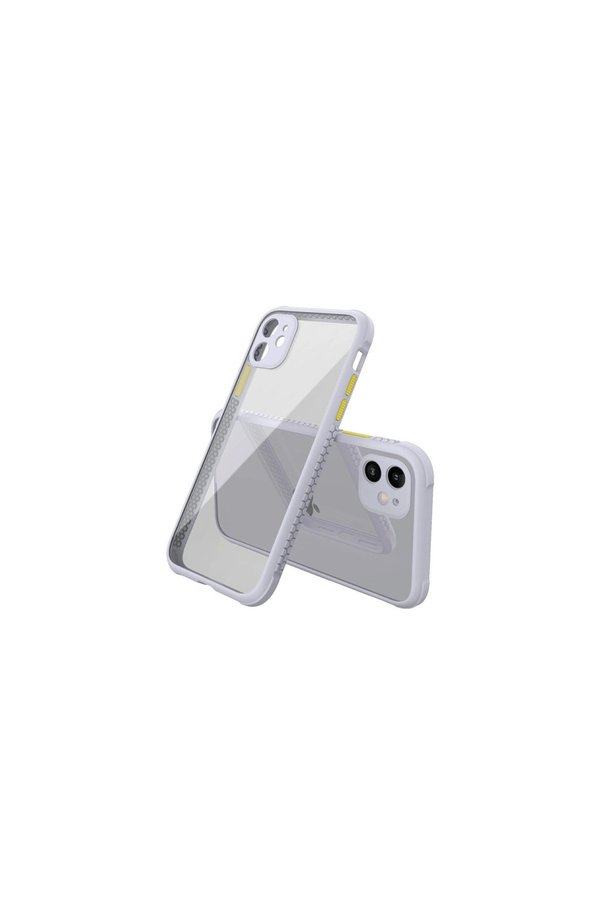 Evimdeyokyok Apple İphone 12 Mini Kılıf Miami Şeffaf Silikon - Lila