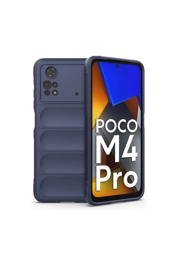 Evimdeyokyok Xiaomi Poco M4 Pro 4G Kılıf Optimum Silikon - Lacivert
