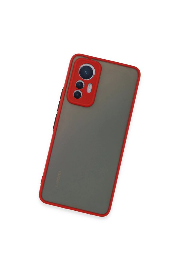 Evimdeyokyok Xiaomi Mi 12 Lite Kılıf Montreal Silikon Kapak - Kırmızı