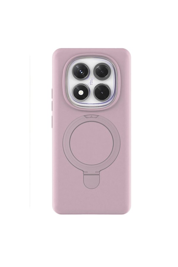 Evimdeyokyok Xiaomi Redmi Note 14 Pro 4G Regal Magsafe Standlı Kapak - Açık Pembe