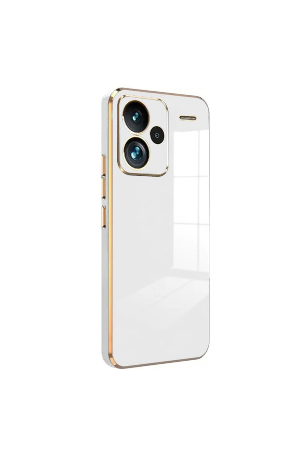 Evimdeyokyok Xiaomi Redmi Note 13 Pro Plus Kılıf Volet Silikon - Beyaz