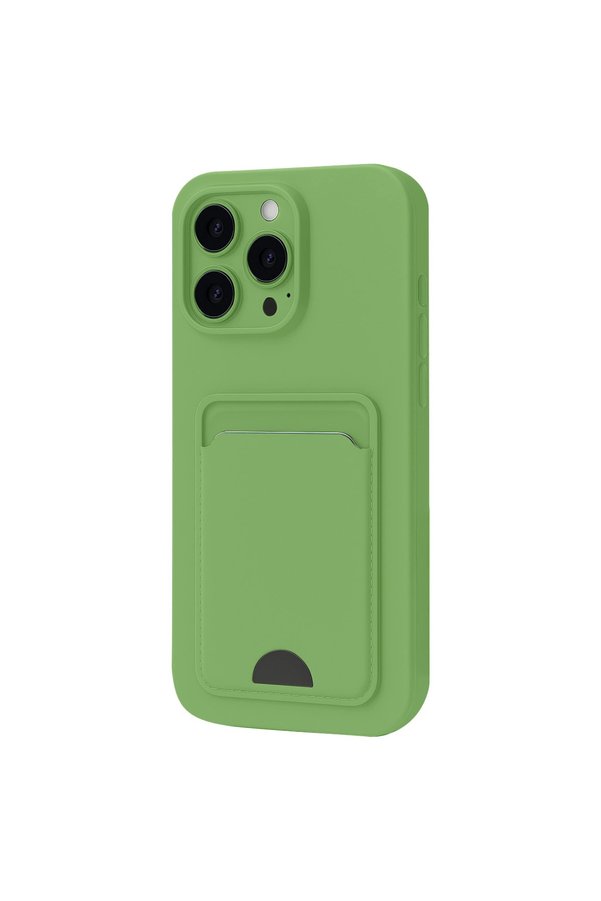 Evimdeyokyok Apple İphone 16 Pro Kılıf Kelvin Kartvizitli Silikon - Açık Yeşil