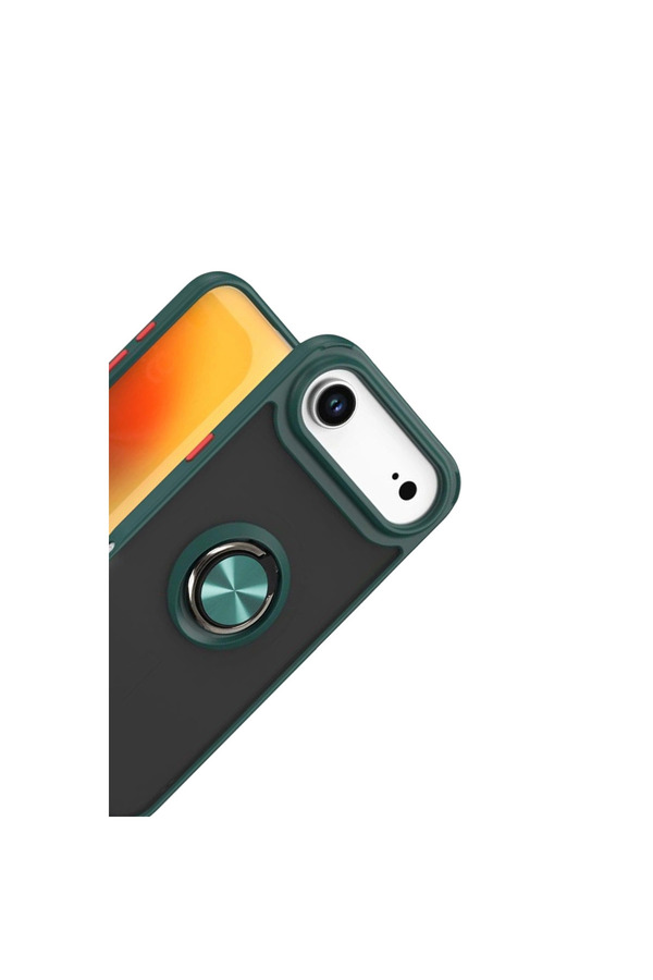 Evimdeyokyok Apple İphone 17 Air Montreal Yüzüklü Silikon Kapak - Yeşil