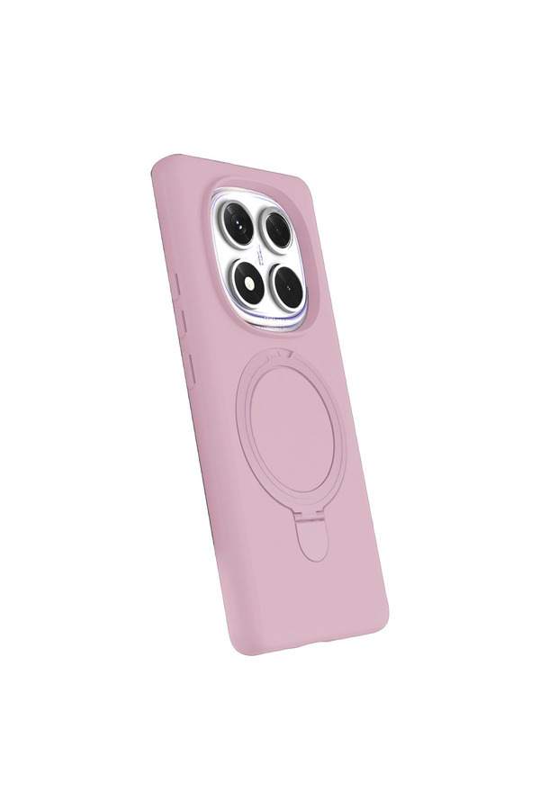 Evimdeyokyok Xiaomi Redmi Note 14 Pro 4G Regal Magsafe Standlı Kapak - Açık Pembe