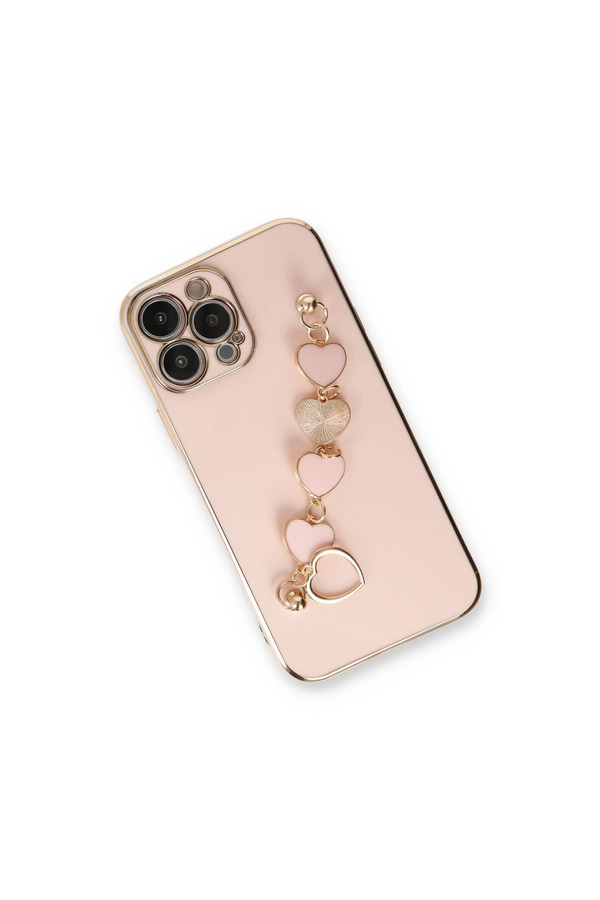 Evimdeyokyok Apple İphone 13 Pro Kılıf Esila Silikon - Pudra
