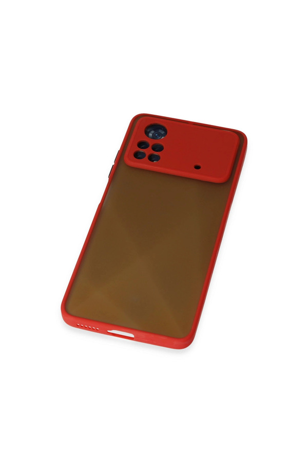 Evimdeyokyok Xiaomi Poco X4 Pro 5G Kılıf Montreal Silikon Kapak - Kırmızı