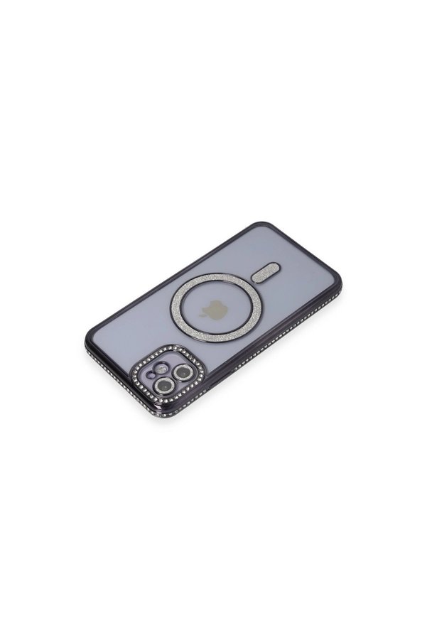 Evimdeyokyok Apple İphone 11 Kılıf Joke Simli Magneticsafe Kılıf - Siyah