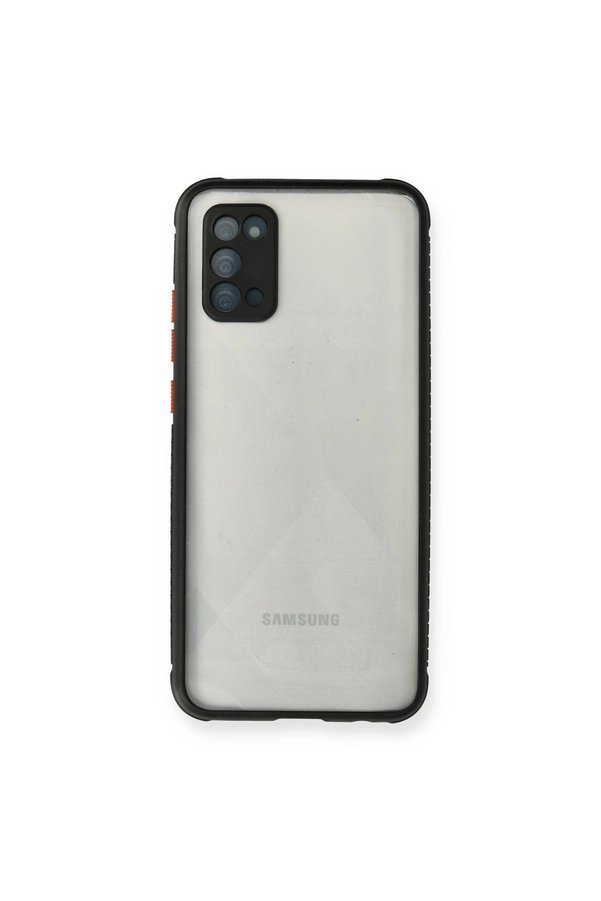 Evimdeyokyok Samsung Galaxy A02S Kılıf Miami Şeffaf Silikon - Siyah