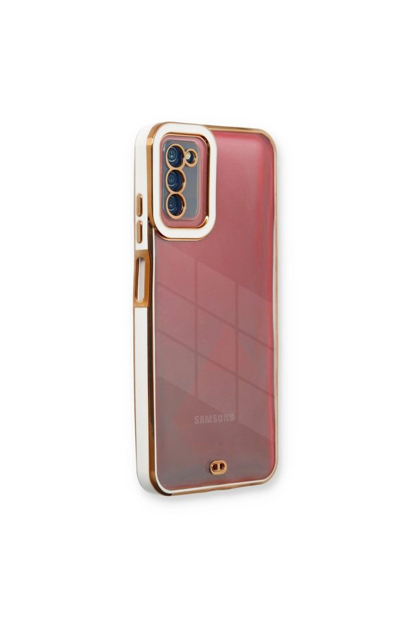 Evimdeyokyok Samsung Galaxy A03S Kılıf Liva Lens Silikon - Beyaz
