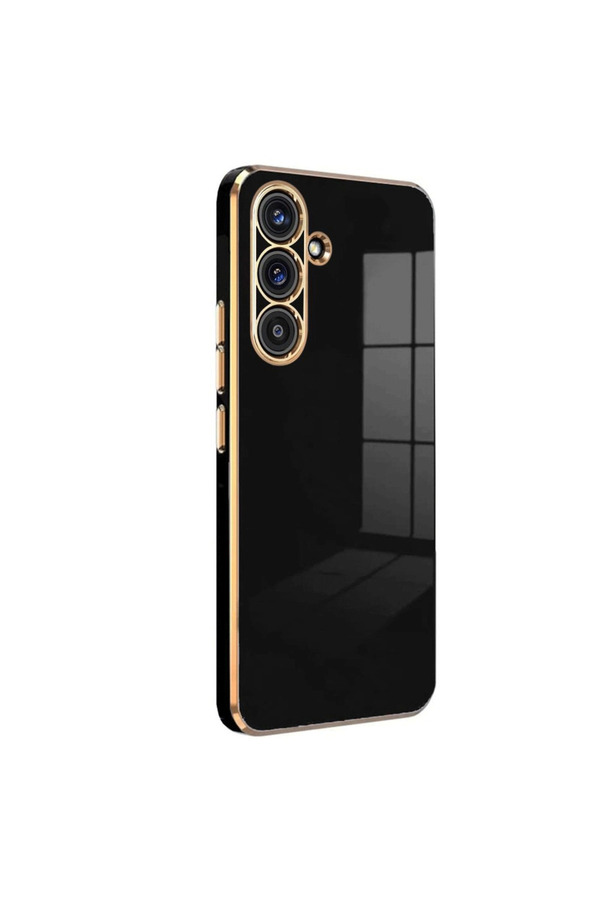 Evimdeyokyok Samsung Galaxy S25 Plus Kılıf Volet Silikon - Siyah