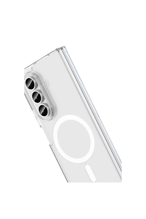 Evimdeyokyok Samsung Galaxy Z Fold 7 Kılıf Magneticsafe Şeffaf Silikon - Şeffaf