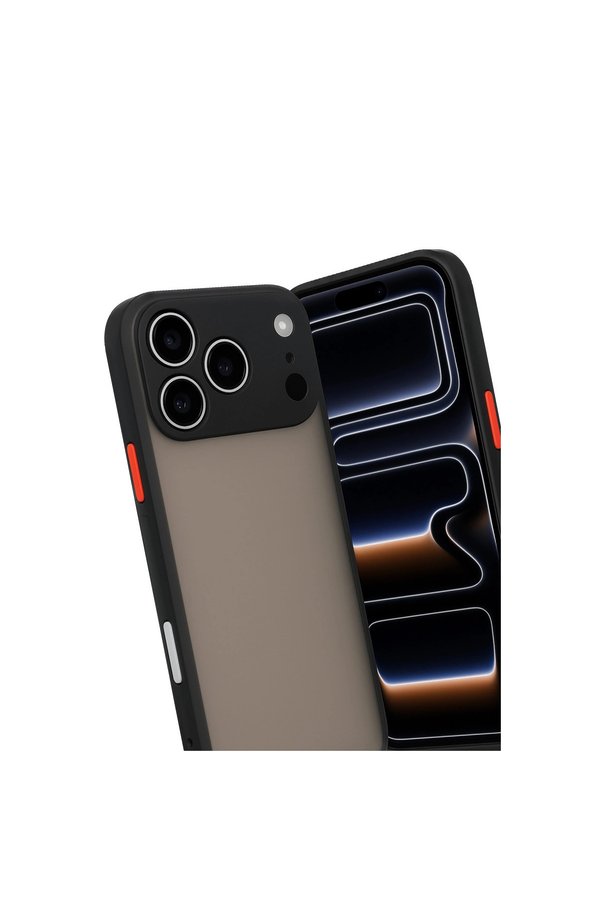 Evimdeyokyok Apple İphone 17 Pro Max Kılıf Montreal Silikon Kapak - Siyah