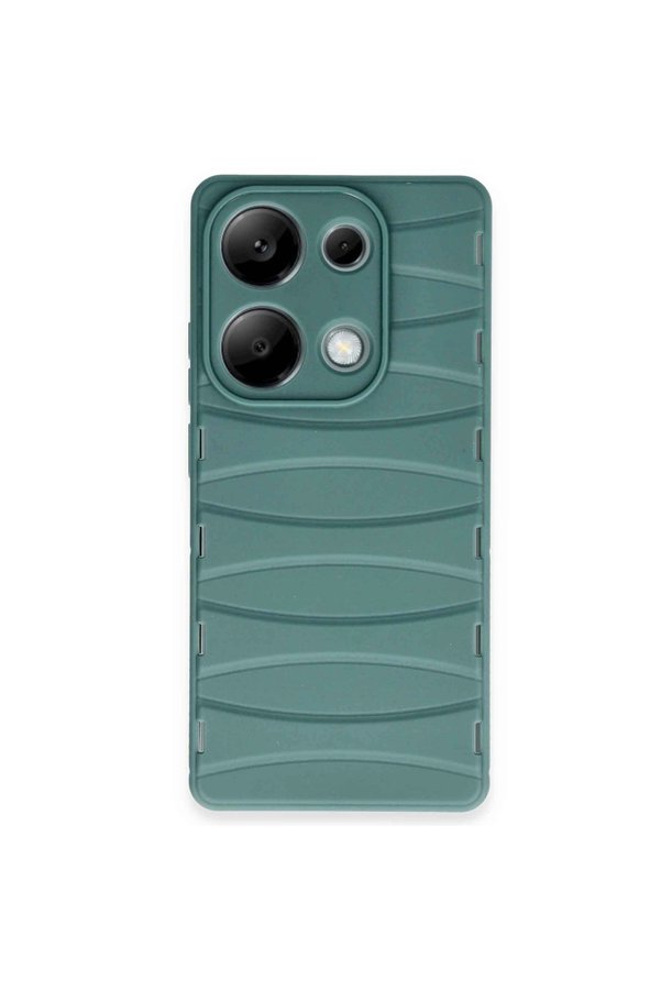 Evimdeyokyok Xiaomi Redmi Note 13 Pro 4G Kılıf Bibercas Silikon Kapak - Koyu Yeşil