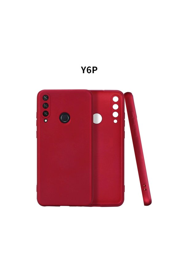 Evimdeyokyok Huawei Y6P Kılıf First Silikon - Bordo