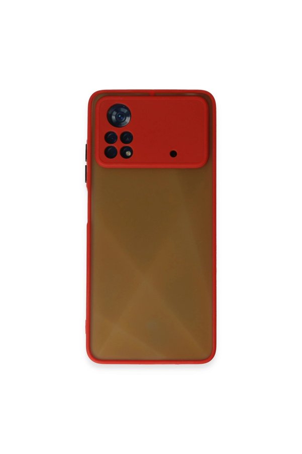 Evimdeyokyok Xiaomi Poco X4 Pro 5G Kılıf Montreal Silikon Kapak - Kırmızı