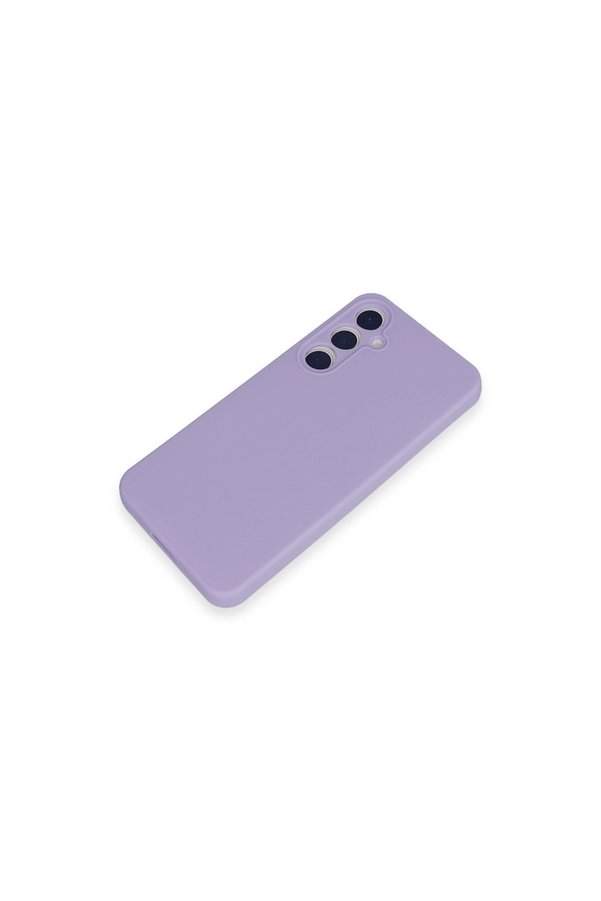 Evi̇mdeyokyok Samsung Galaxy A35 5G Kılıf Nano İçi̇ Kadi̇fe Si̇li̇kon - Li̇la