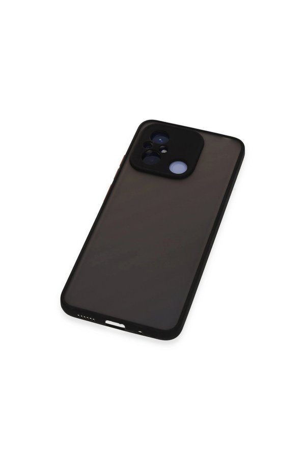 Evimdeyokyok Xiaomi Redmi 12C Kılıf Montreal Silikon Kapak - Siyah