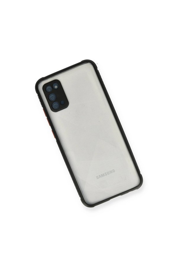 Evimdeyokyok Samsung Galaxy A02S Kılıf Miami Şeffaf Silikon - Siyah