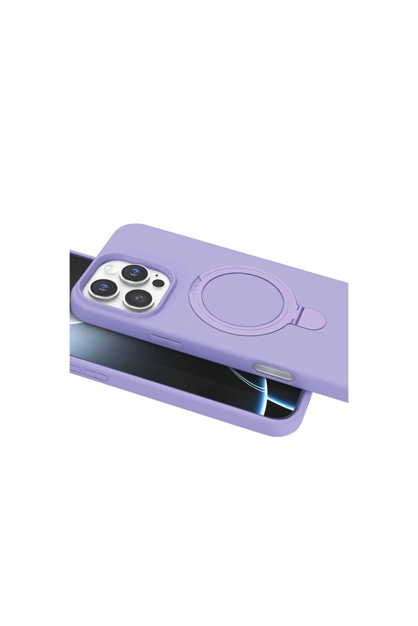 Evimdeyokyok Apple İphone 16 Pro Max Regal Magsafe Standlı Kapak - Lila