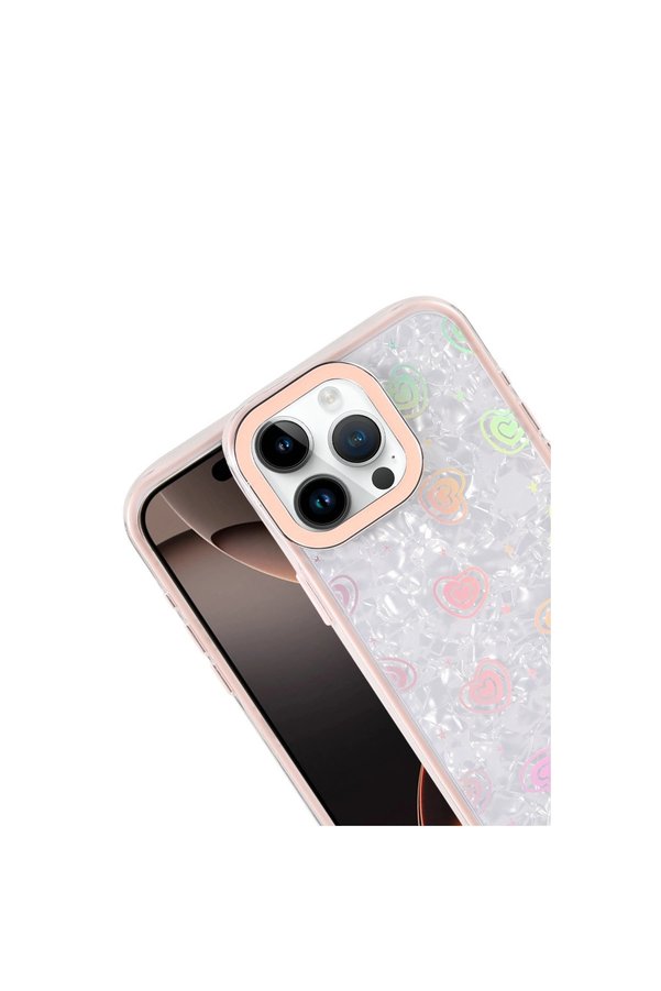 Evimdeyokyok Apple İphone 16 Pro Max Lumi Desenli Kapak - Pembe