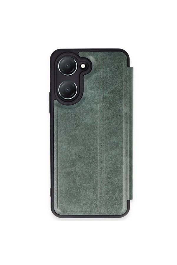 Evimdeyokyok Vivo Y18 Kılıf Flip Cover - Koyu Yeşil