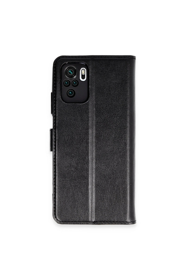 Evimdeyokyok Xiaomi Mi Note 10 Trend S Plus Kapaklı Kılıf - Siyah