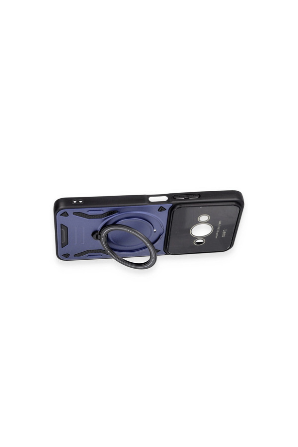 Evimdeyokyok Xiaomi Poco C61 Kılıf Joy Lens Standlı Kapak - Siyah
