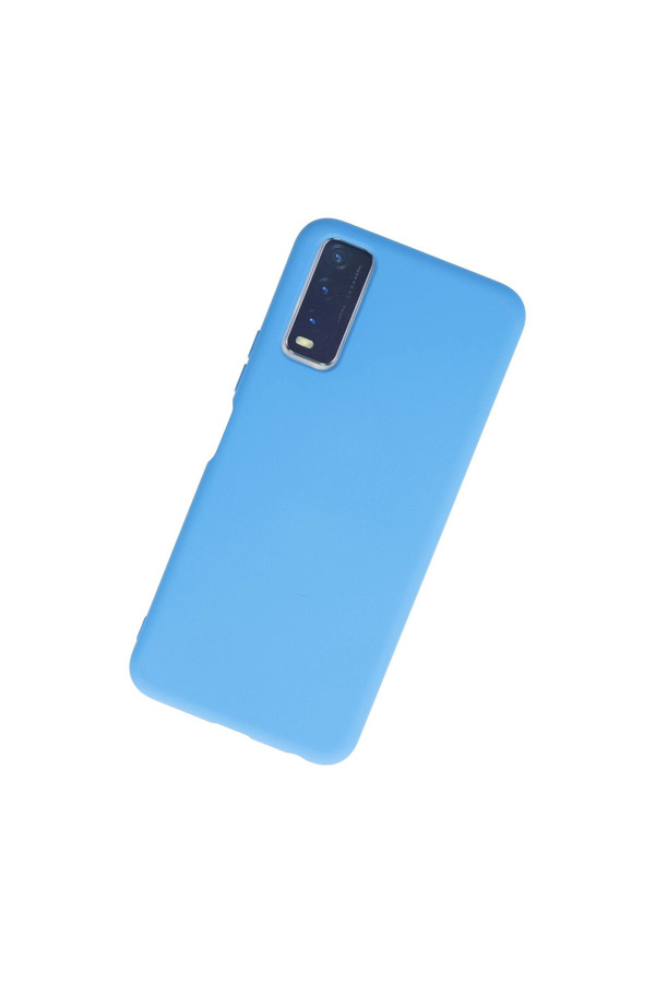 Evimdeyokyok Vivo Y11S Kılıf Nano İçi Kadife Silikon - Mavi