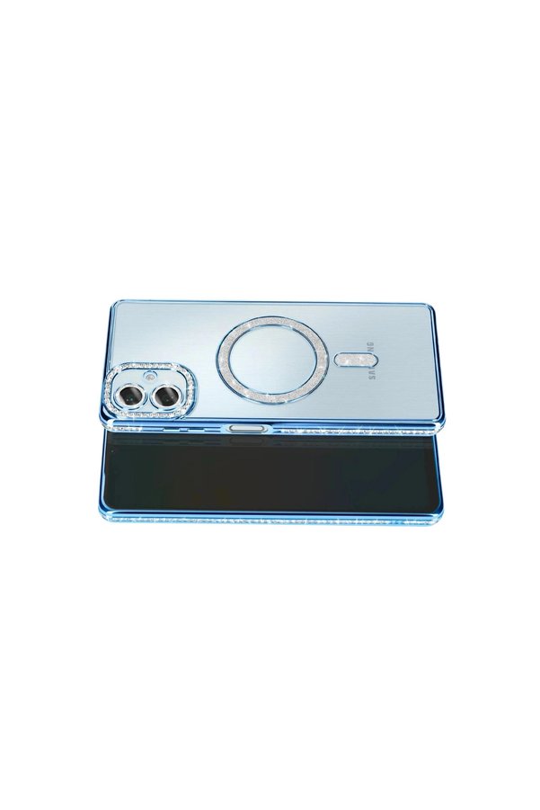 Evimdeyokyok Samsung Galaxy A07 4G Joke Simli Magneticsafe Kılıf - Mavi