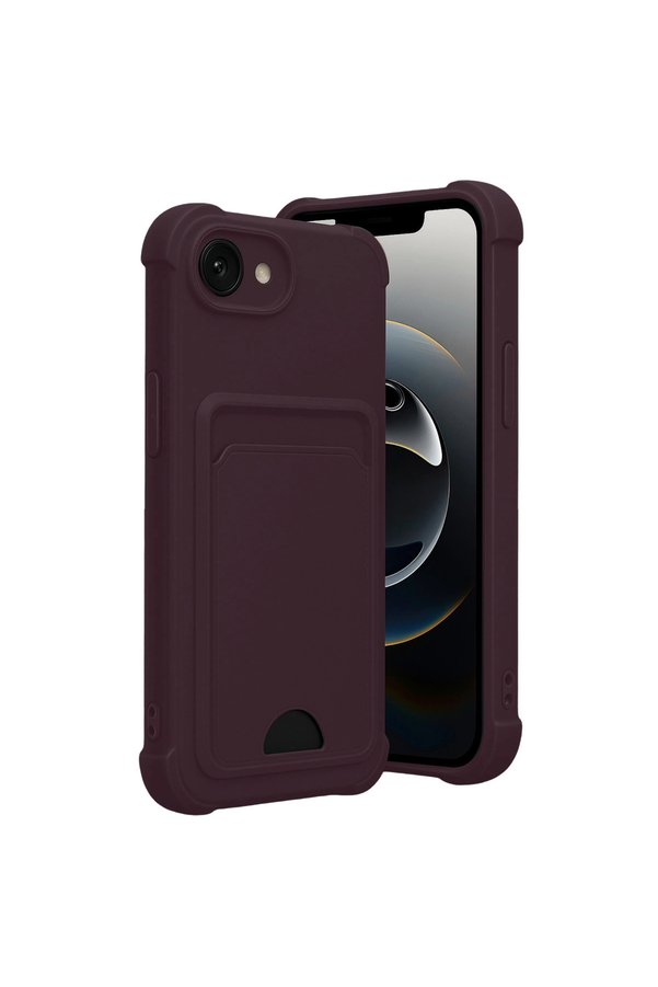 Evimdeyokyok Apple İphone 16E Kelvin Kartvizitli Silikon - Derin Mor