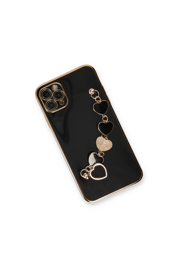 Evimdeyokyok Apple İphone 11 Pro Max Kılıf Esila Silikon - Siyah